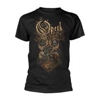 Opeth T Shirt Tree Band Logo Official Mens Black L - Large