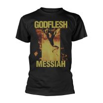 Godflesh T Shirt Messiah Band Logo Official Mens Black L - Large