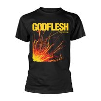 Godflesh T Shirt Hymns Band Logo Official Mens Black Xxl - Xx-Large
