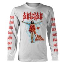 Plastic Head Deicide 'once Upon the Cross' (White) Long Sleeve Shirt (Large)