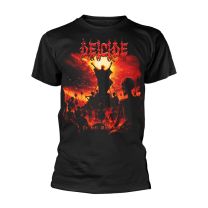 Plastic Head Deicide 'to Hell With God' (Black) T-Shirt (Large) - Large