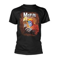 Misfits T Shirt American Psycho Band Logo Official Mens Black L - Large