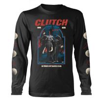 Plastic Head Clutch 'elephant' (Black) Long Sleeve Shirt (Large)