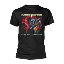 Naked Raygun T Shirt Over the Overlords Band Logo Official Mens Black M - Medium