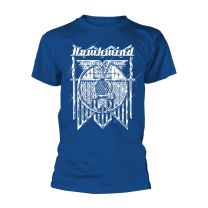 Hawkwind T Shirt Doremi Band Logo Official Mens Blue Large - Large