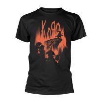 Plastic Head Korn 'hopscotch Flame' (Black) T-Shirt (Large)