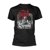 Death 'scream Bloody Gore Grayscale' (Black) T-Shirt - Ultrakult Clothing (Large) - Large
