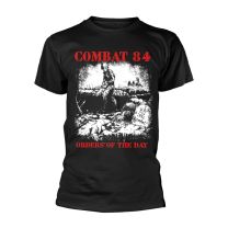 Combat 84 T Shirt Orders of the Day Band Logo Official Mens Black Medium - Medium