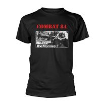 Combat 84 T Shirt Send In the Marines Band Logo New Official Men Black, Black, L - Large