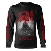 Death 'the Sound of Perseverance' (Black) Long Sleeve Shirt - Ultrakult Clothing (X-Large)