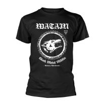 Watain T Shirt Black Metal Militia Band Logo New Official Man Black, Black, L