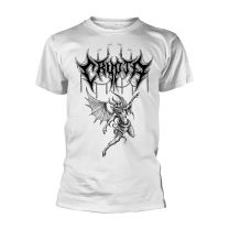 Crypta T Shirt Demon Band Logo Official Mens White L - Large