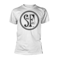Small Faces T Shirt Band Logo Official Mens White L - Large