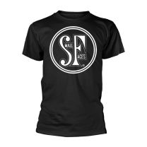 Small Faces T Shirt Band Logo Official Mens Black L - Large