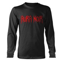 Aura Noir T Shirt Band Logo Official Mens Black Longsleeve M