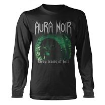 Aura Noir T Shirt Deep Tracts of Hell Band Logo Official Mens Black Longsleeve L