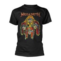Megadeth Nuclear Glow Heads T-Shirt, Multicoloured, Xxl - Xx-Large