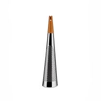 Alessi Rs08 Todo - Giant Cheese and Nutmeg Grater In Steel and Wood, Mirror Polished, Silver, 46 Cm