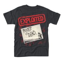Plastic Head Men's Exploited, the Punks Not Dead T-Shirt, Black, Medium - Medium