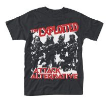 Plastic Head Men's Exploited, the Attack T-Shirt, Black, Xx-Large - Xx-Large
