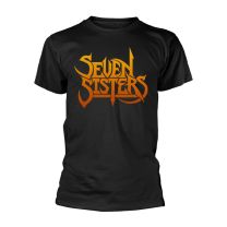 Seven Sisters T Shirt Band Logo Highways of the Night Official Mens Black S - Small