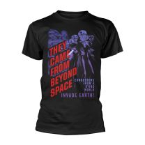 Plan 9 Men's They Came From Beyond Space T-Shirt Black - Small
