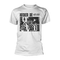 Husker Du T Shirt Land Speed Record Band Logo Official Mens White S - Small
