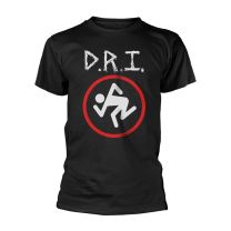 D.r.i. Dirty Rotten Imbeciles T Shirt Skanker Band Logo Official Mens Black L - Large