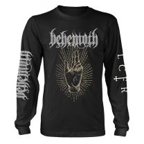 Behemoth T Shirt Lcfr Morning Star Rises Logo Official Mens Black Long Sleeve S - Small