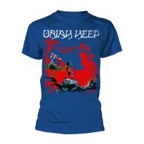 Uriah Heep T Shirt the Magicians Birthday Album Cover Logo Official Mens Blue M - Medium