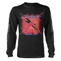 Raven T Shirt Wiped Out Album Band Logo Official Mens Black Long Sleeve S