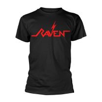 Raven T Shirt Alt Logo Band Logo Official Mens Black S - Small