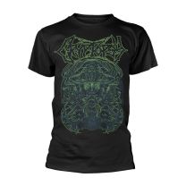 Cryptopsy T Shirt Morticole Band Logo Official Mens Black L - Large