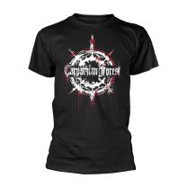 Carpathian Forest T Shirt Likeim Band Logo Black Metal Official Mens Black Xxl