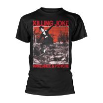 Killing Joke Wardance & Pssyche Men T-Shirt Black S, 100% Cotton, Regular - Small