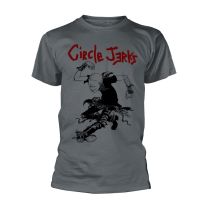 Circle Jerks T Shirt Im Gonna Live Band Logo Official Mens Charcoal S - Small