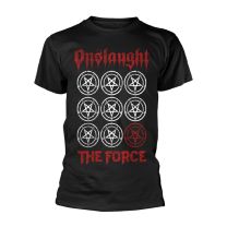 Onslaught T Shirt the Force Band Logo Thrash Metal Official Mens Black Xxl - Large