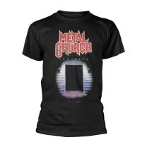 Metal Church T Shirt the Dark Album Cover Band Logo Official Mens Black L - Large