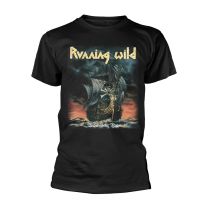 Running Wild T Shirt Under Jolly Roger Album Band Logo New Official Men's Size Xl Black - Xx-Large