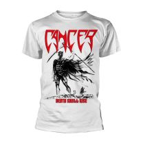 Cancer T Shirt Death Shall Rise Band Logo Death Metal Official Mens White Xxl - Xx-Large