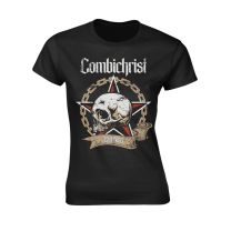 Combichrist Skull T-Shirt Black Xl - Women's X-Large