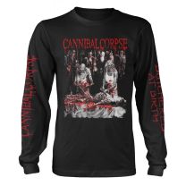 Cannibal Corpse T Shirt Butchered At Birth 2019 Official Mens Black Long Sleeve L - Large