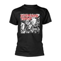 Extreme Noise Terror T Shirt Holocaust Band Logo Official Mens Black Xl - X-Large