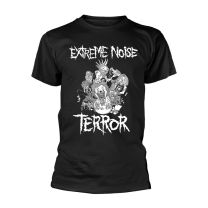 Extreme Noise Terror T Shirt In It For Life Band Logo Official Mens Black S - Small