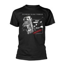 Extreme Noise Terror T Shirt Phonophobia Band Logo Official Mens Black Xxl - Xx-Large