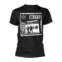 Blitz T Shirt Pure Brick Punk Wall Band Logo Official Mens Black Xl - X-Large