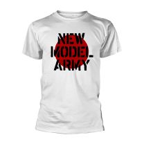 New Model Army Official Rock T Shirt Classic 'logo' White S - Small