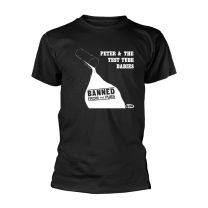 Peter and the Test Tube Babies T Shirt Banned From the Pubs Official Mens Black S - Small