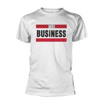 Business T Shirt Do A Runner Oi Band Logo Official Mens White S - Small