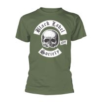 Black Label Society T Shirt the Almighty Band Logo New Official Mens Olive - Small
